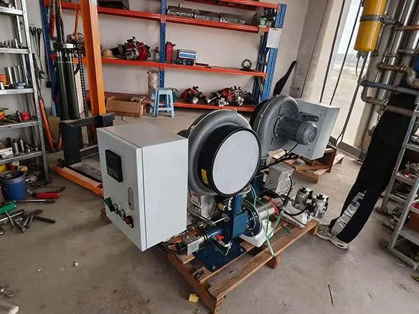 Industrial Dual-fuel Burner Sample Display